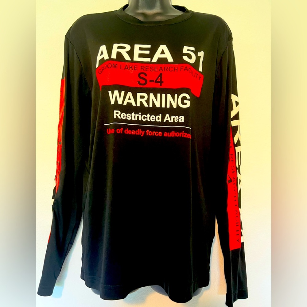 Dry fit Long Sleeve Area 51 Mens Shirt